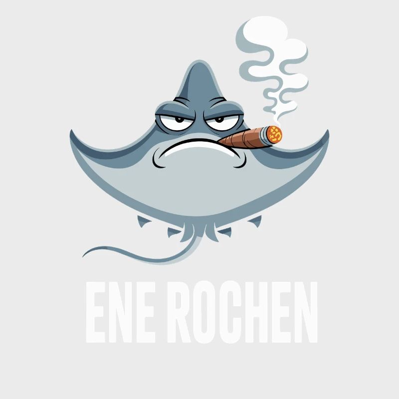 Ene Rochen Raucher Spruch Zigarette Kippe Rauchen