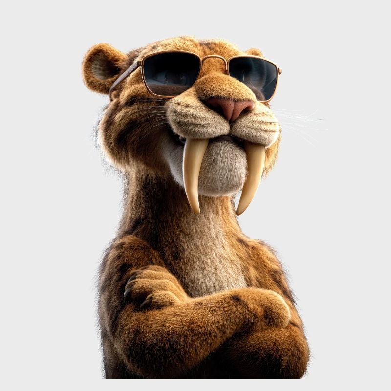 Saber-toothed tiger Smilodon Big cat Sabertooth tiger