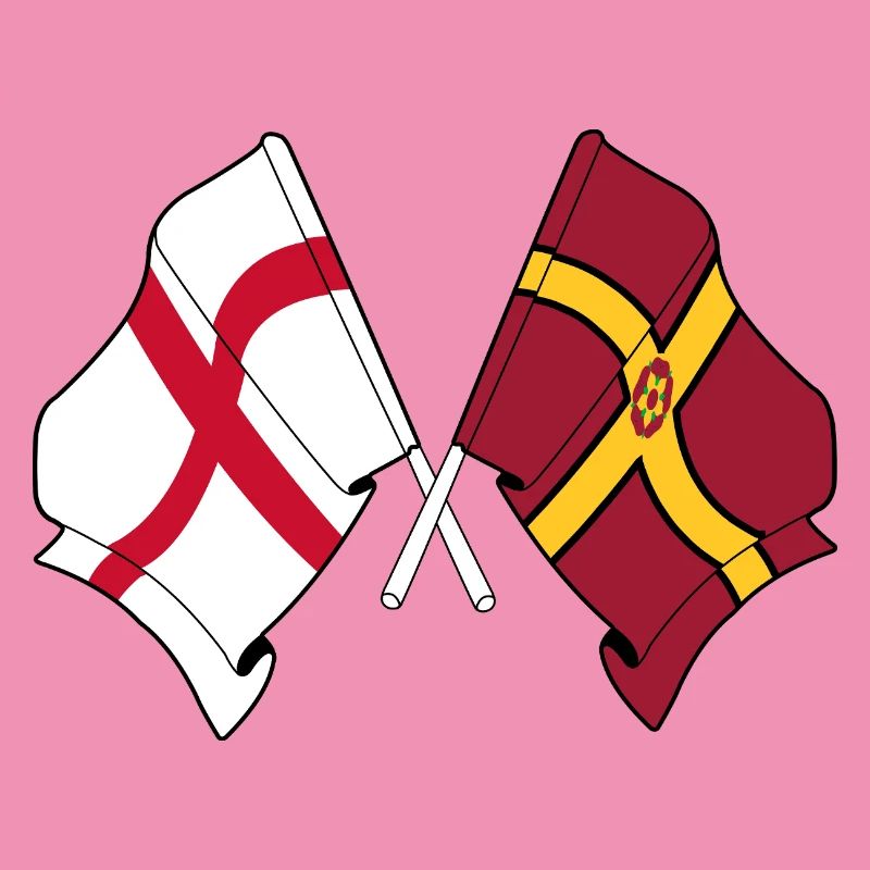 Drapeau du Northamptonshire croisé avec l’Angleterre