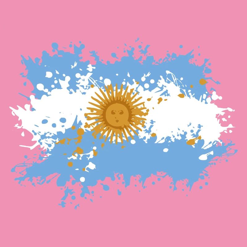 Argentinien Flagge Splash