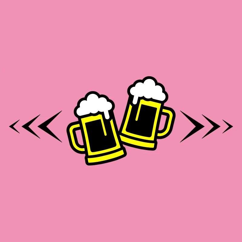 Bier Anstoßen Symbol Bierkrug