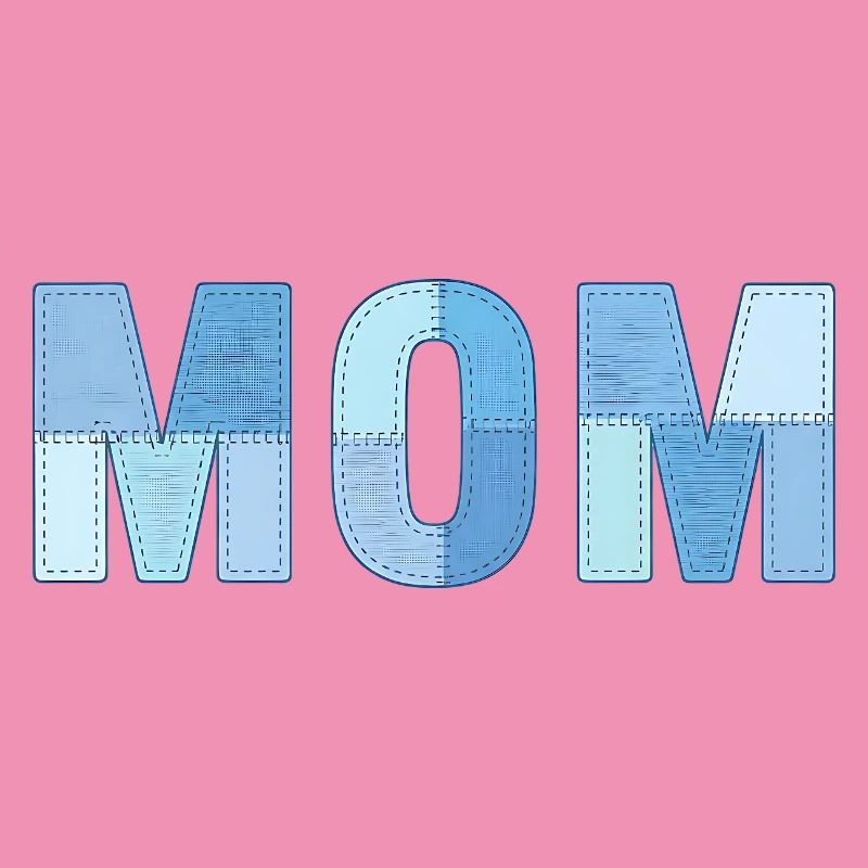 MOM Patchwork Denim Stil