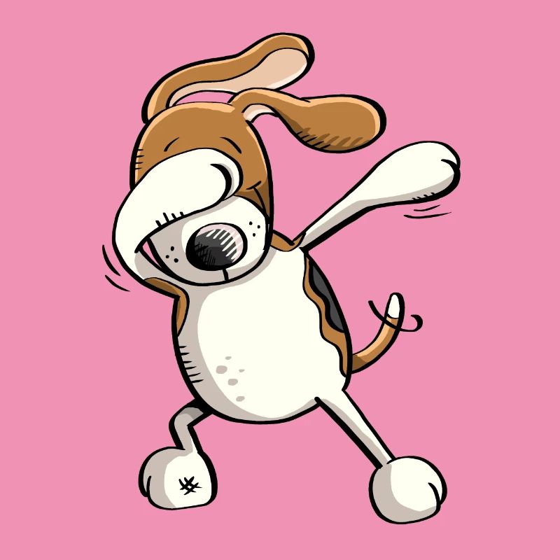 Funny Dab Dance Beagle Dog Comic Gift