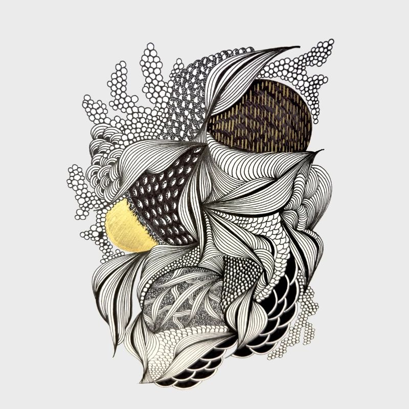 Leaf Fabric Feather Light Pattern