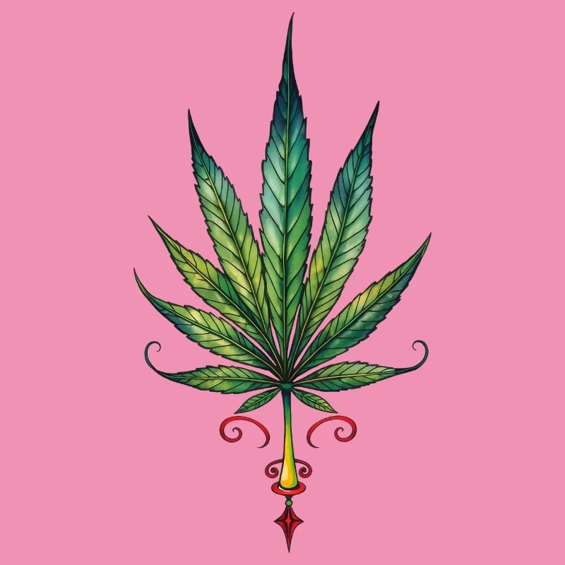 Cannabis leaf - Marijuana TATTOO 2