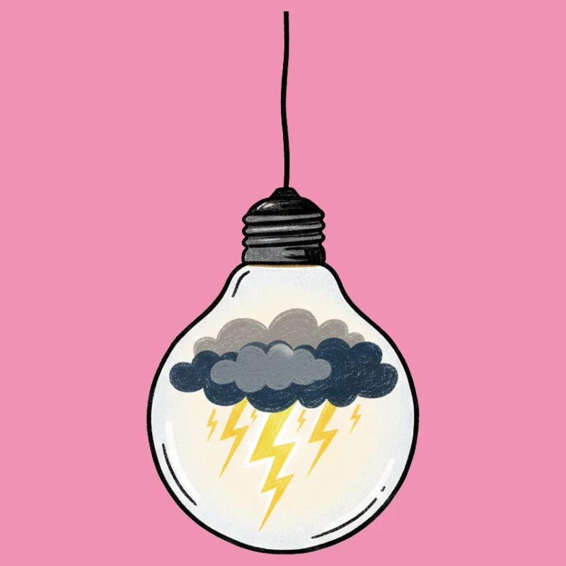 Idée Orageuse dans Ampoule