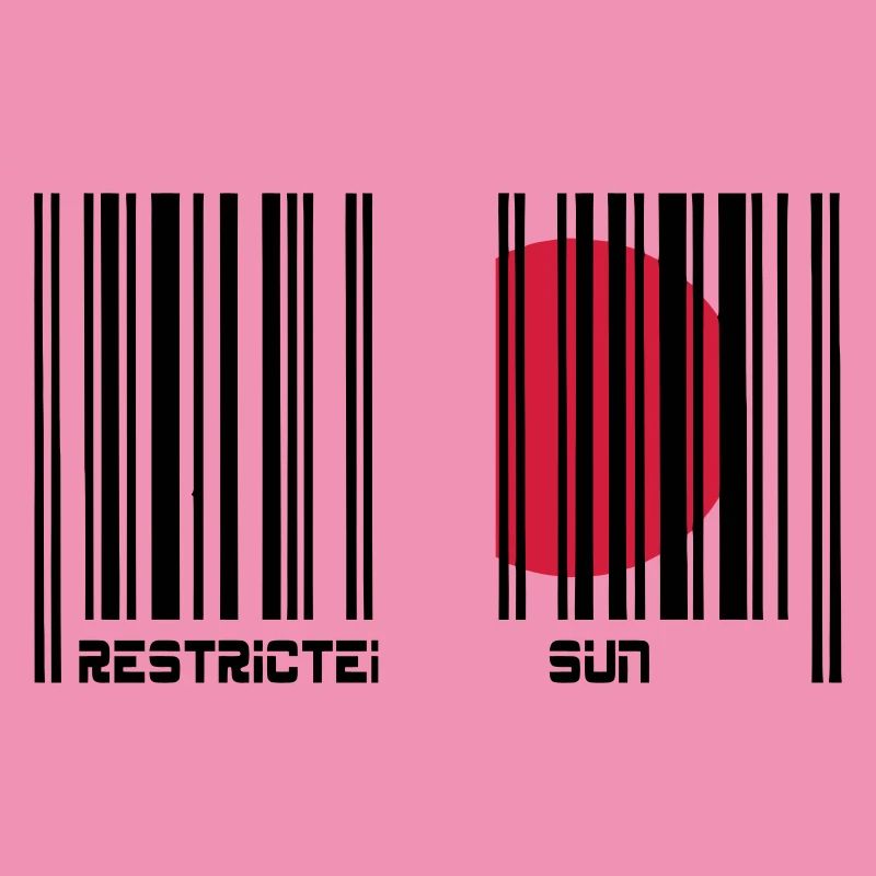 Restricted Sun, Dim. restreint, code à barres.