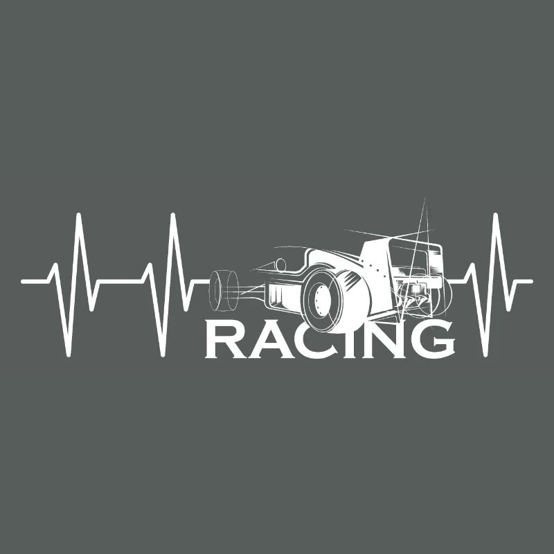 Pulse Formula Sketch Heartbeat Course de voitures de course