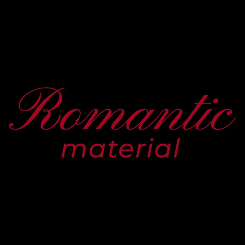 Typography Design Romantic Material