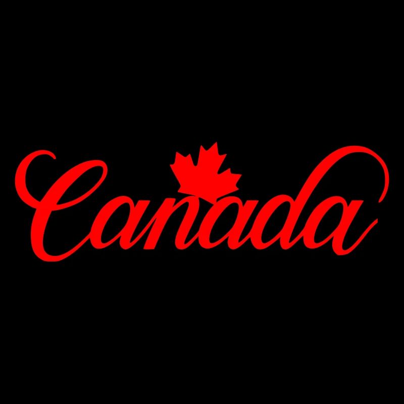 Canada Lettering with Maple Leaf