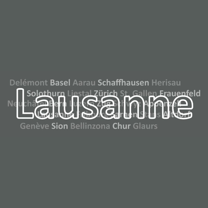 Schweizer Städte Lausanne