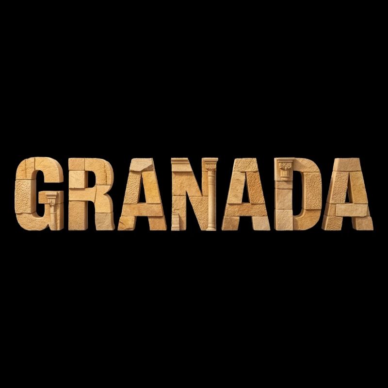 Typographie de l’architecture de Grenade