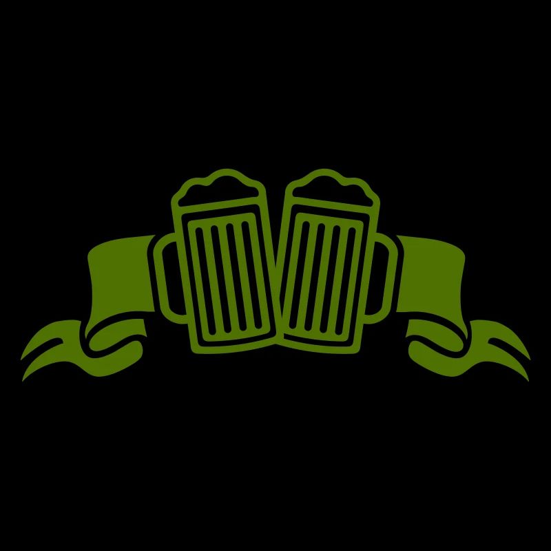 Zwei Biergläser Stoß