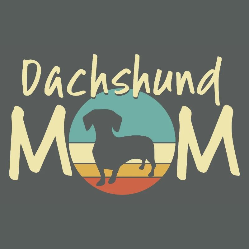 Dackel Mond Mutter Design