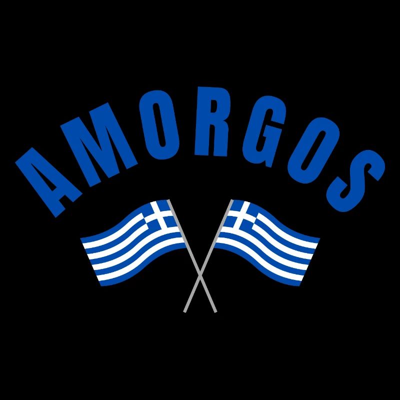Amorgos Greek Flags 