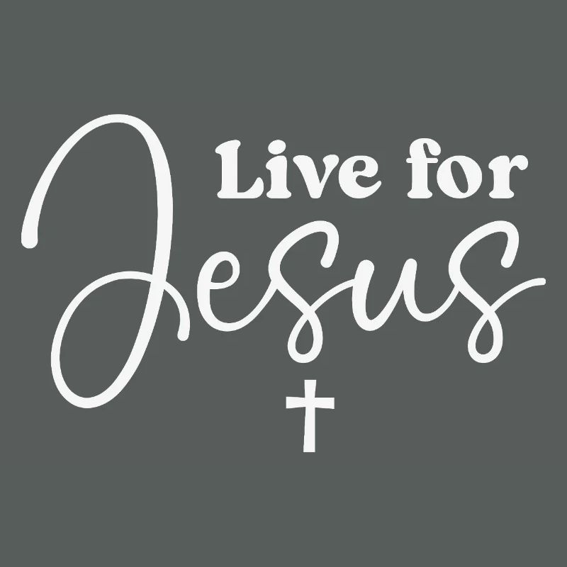 Typographie du script Live for Jesus