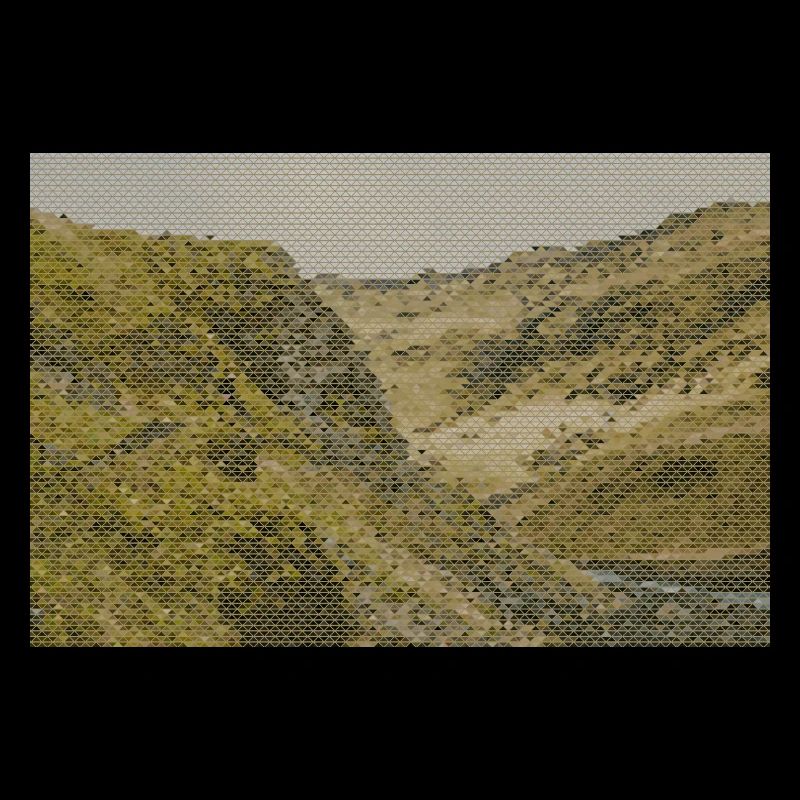 Geometrisches Netz Canyon