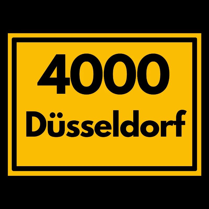 ALTE POSTLEITZAHL PLZ RETRO 4000 DÜSSELDORF - ALT