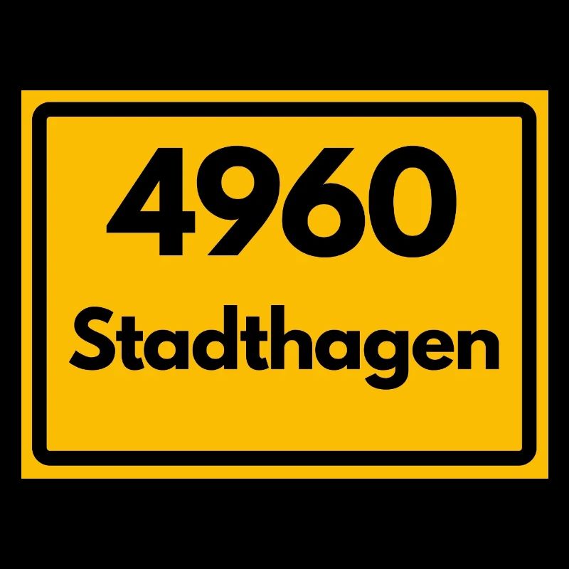 ALTE POSTLEITZAHL PLZ RETRO 4960 STADTHAGEN