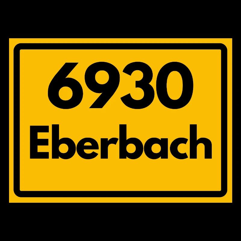 ALTE POSTLEITZAHL PLZ RETRO 6930 EBERBACH HEIMAT