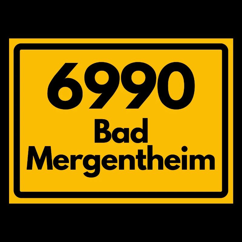 ANCIEN CODE POSTAL RETRO 6990 BAD MERGENTHEIM