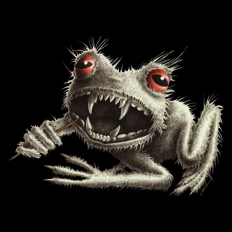 Werfrosch - Frog with toothpick