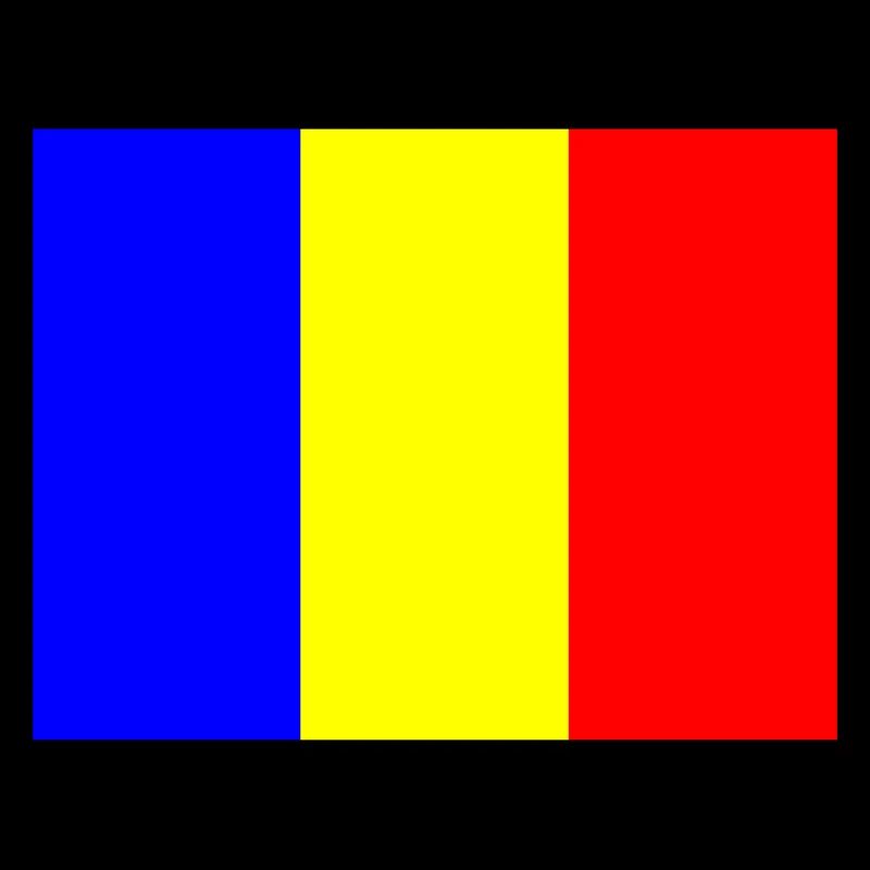 Flag Romania with color bar design