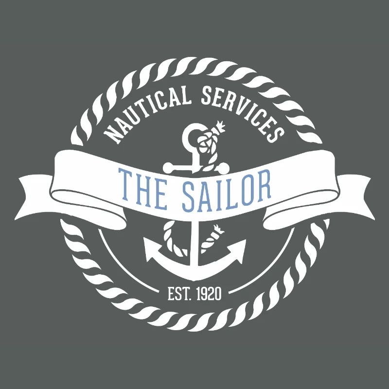 Nautic Design Sailor Emblem Patch Nautique