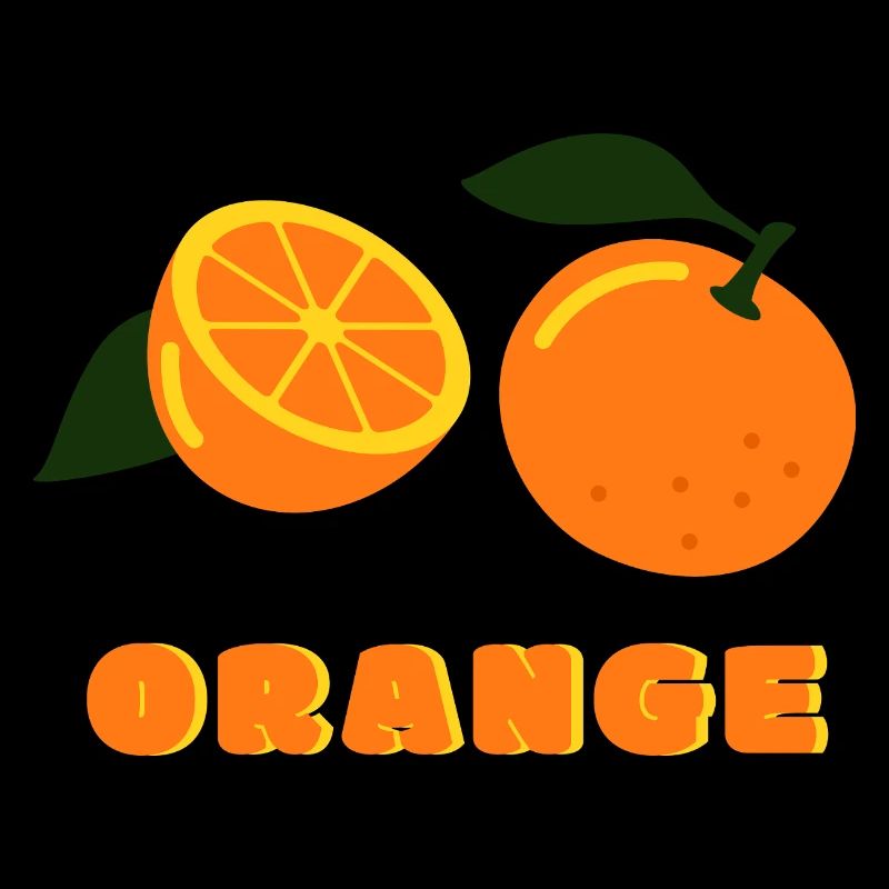 Orange Summer Vibes Fruit Design