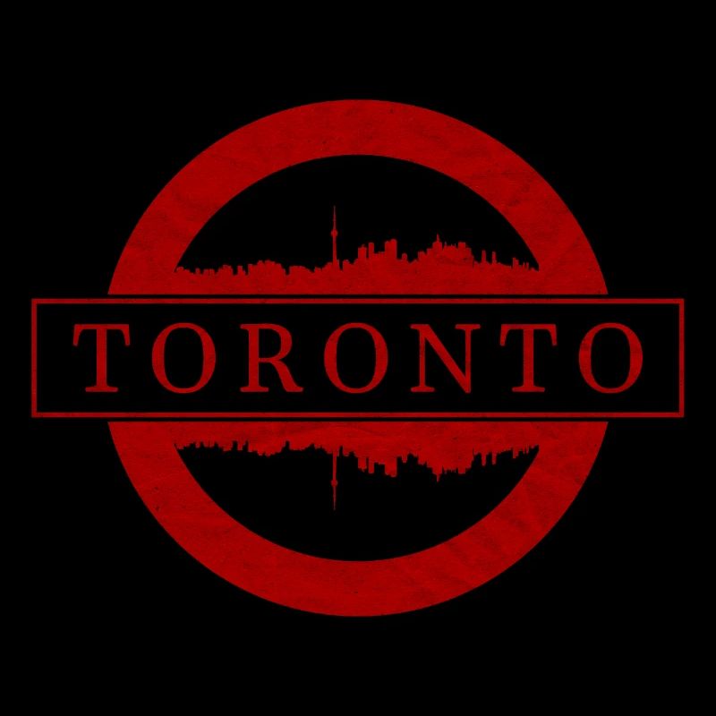 Toronto Stamp Skyline Red