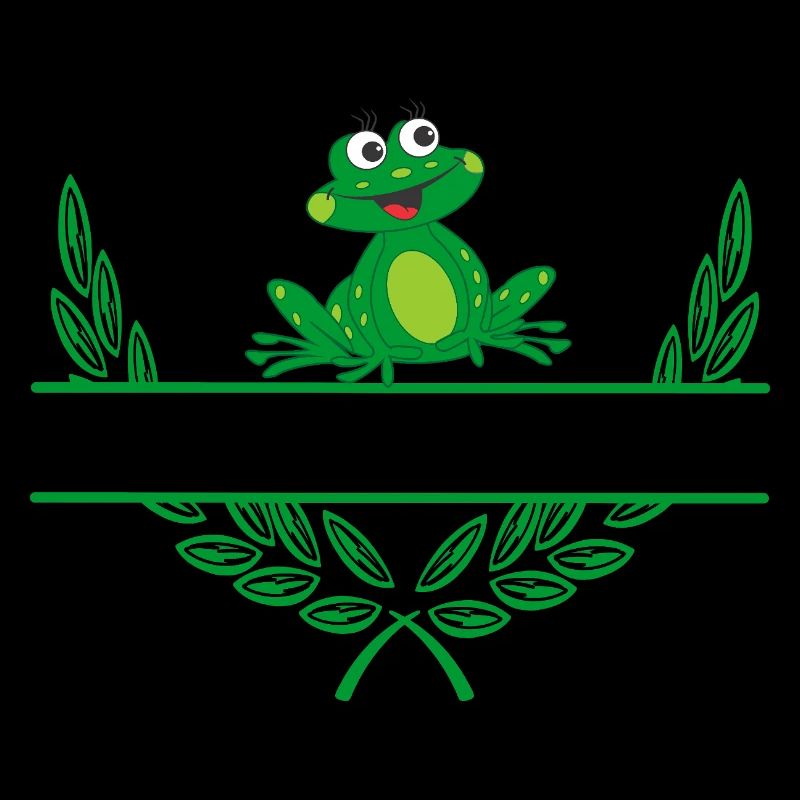 Frog Laurel Wreath with Namespace