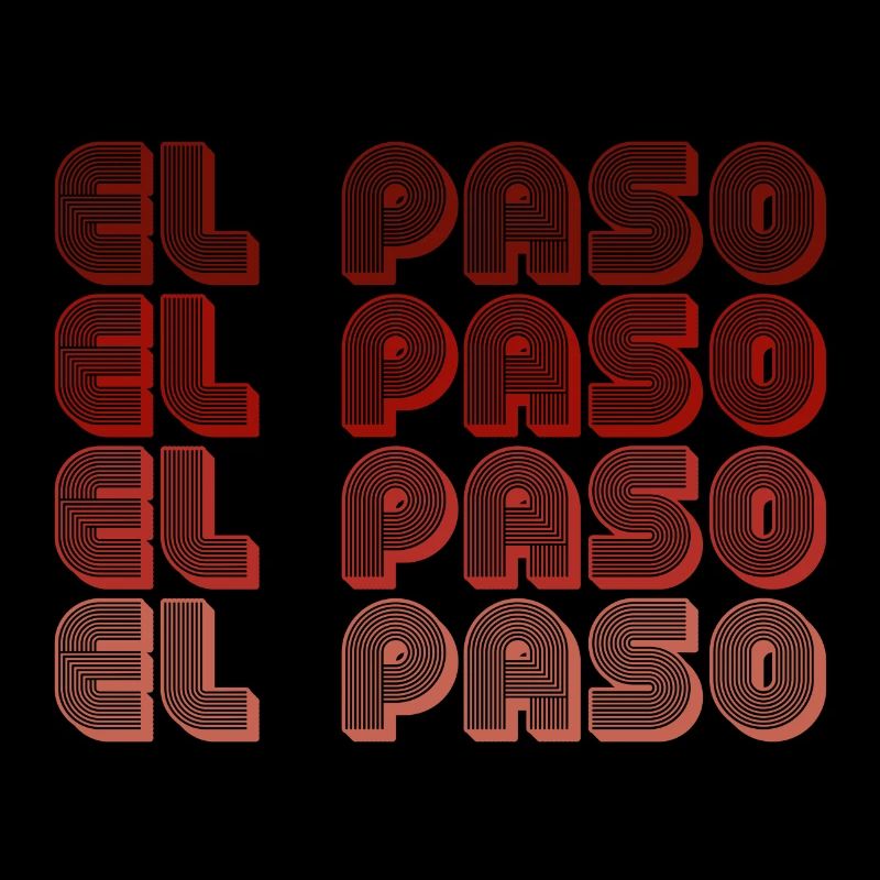 El Paso Block Letters Grid