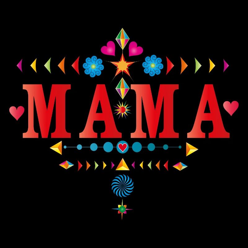 Typographie de maman colorée – Aimante et joyeuse