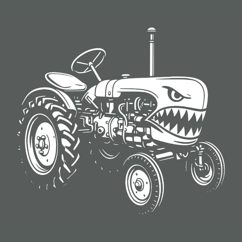 Shark Tractor Attack