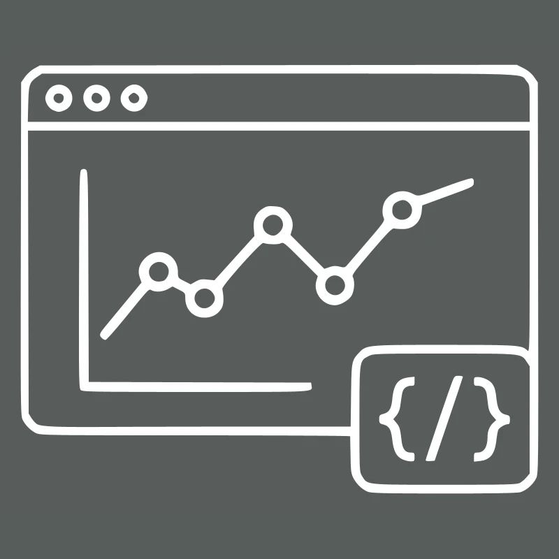 Web Analyse Chart Coding Browser Vektor
