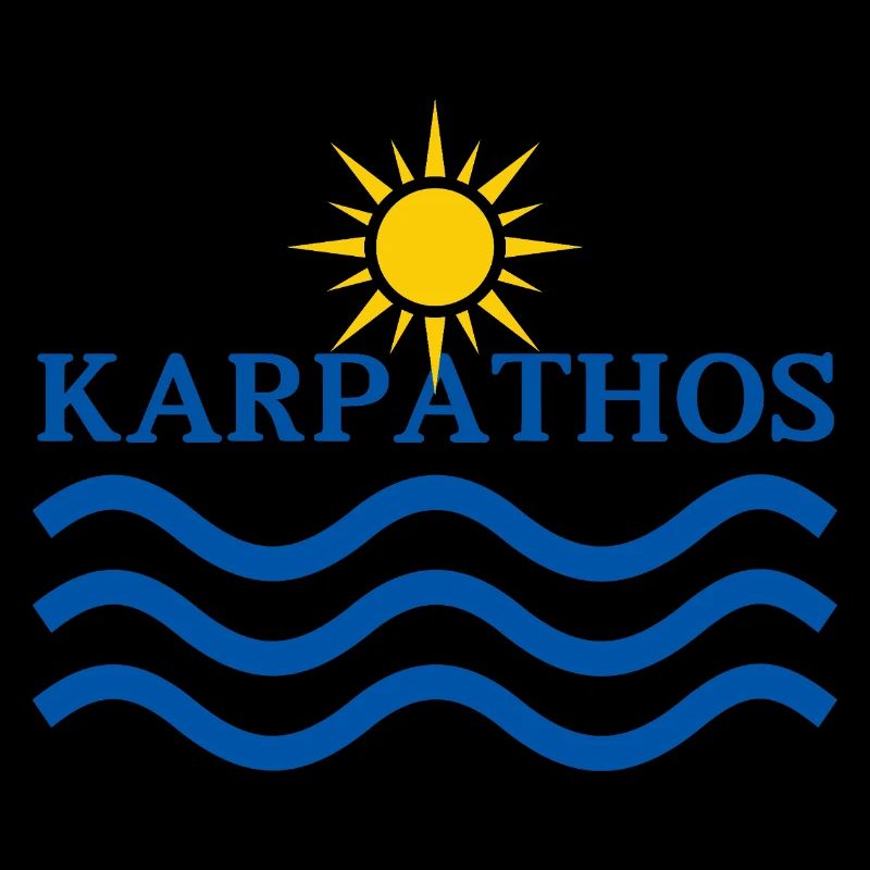 Soleil et Vagues de la mer de Karpathos