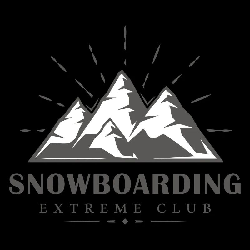 Conception de snowboard de montagne de neige