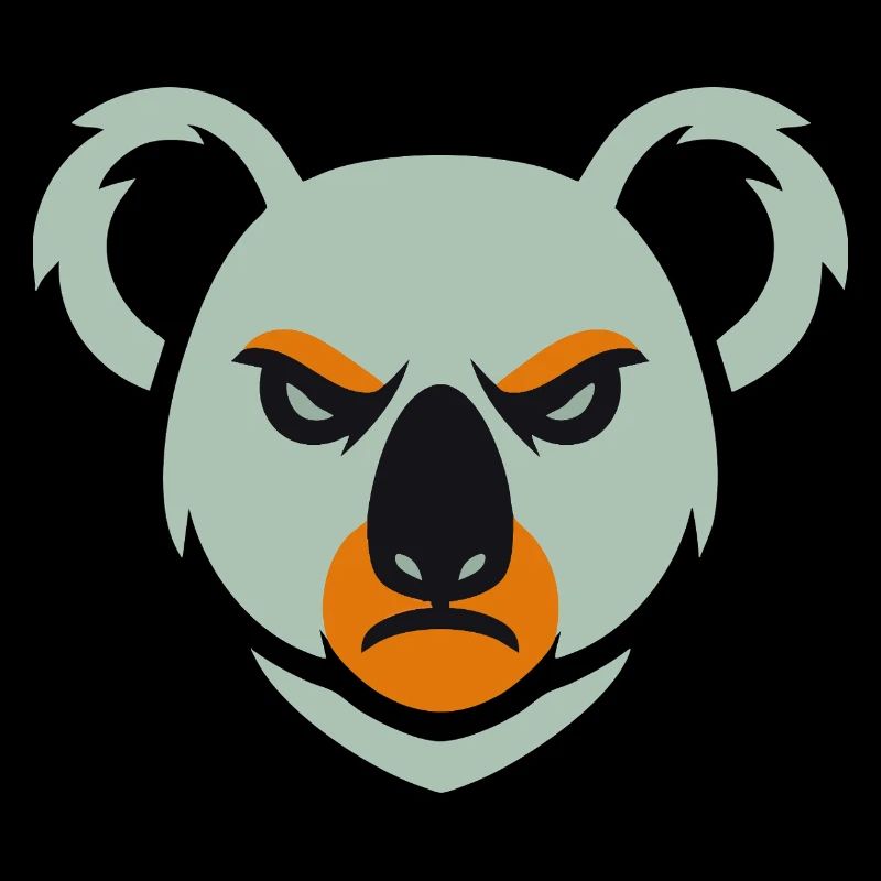 Wütender Koala Blick