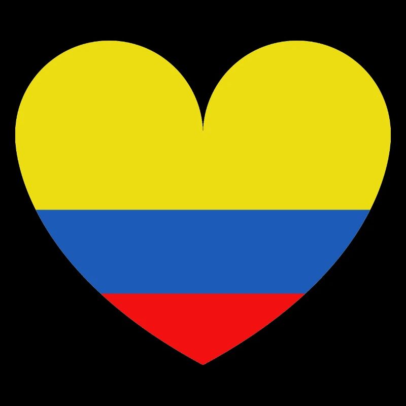 Heart Colombia Flag