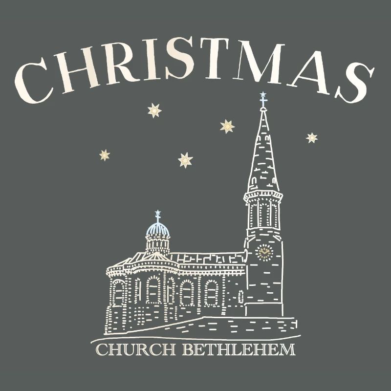 Weihnachtskirche Bethlehem Zeichnung