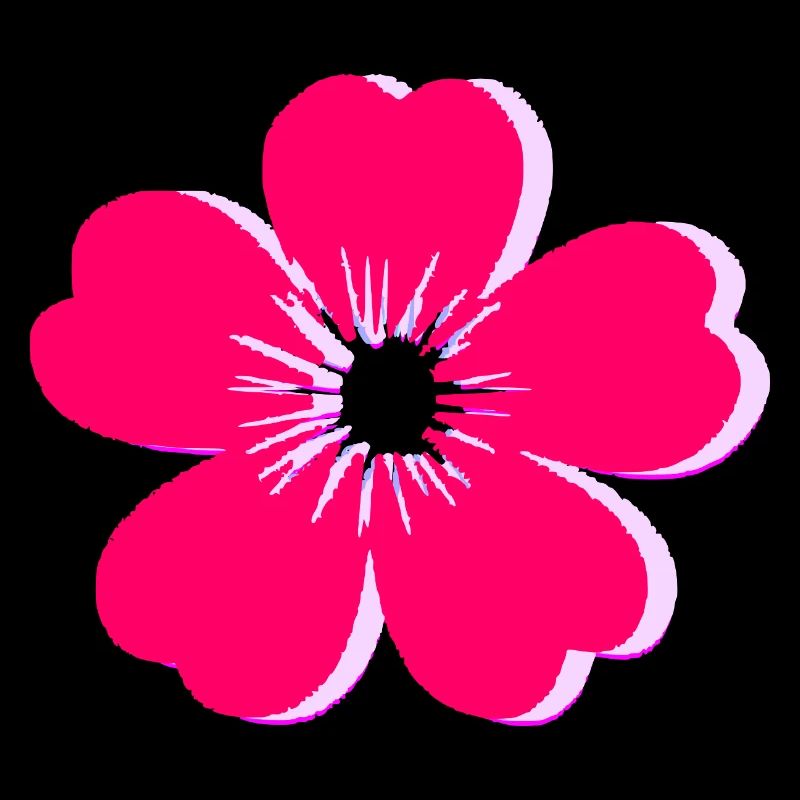 Leuchtend rosa Blütenblüte