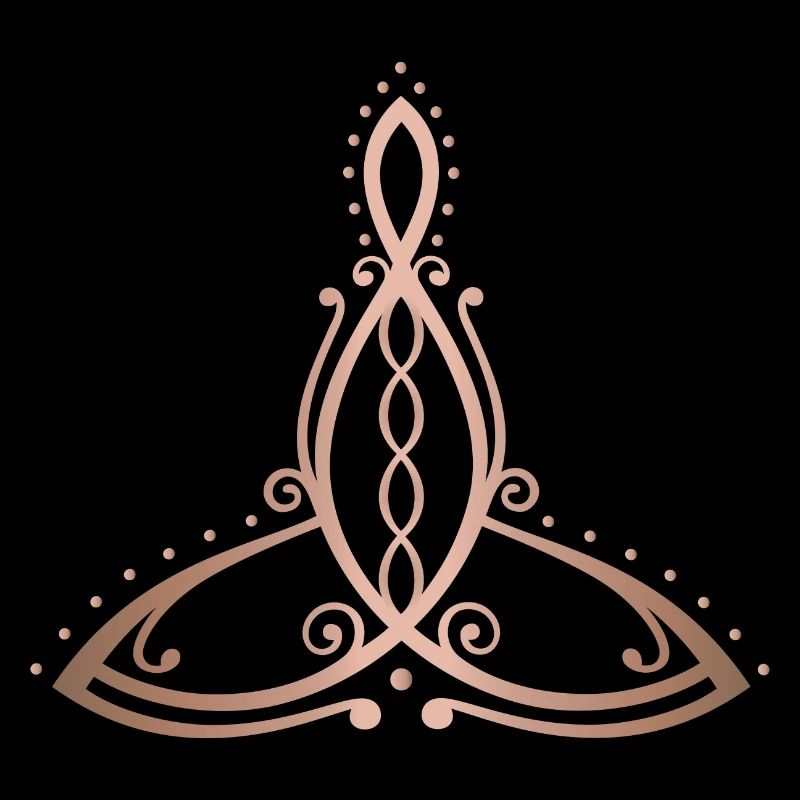 Celtic Motherhood Symbol Mutter mit vier Kindern