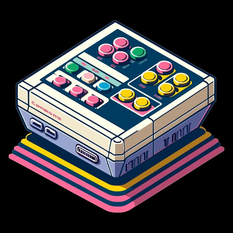 Pixel Art de console de jeux rétro