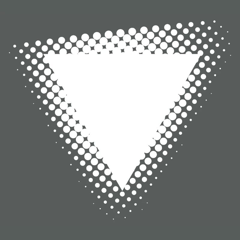 Halftone Triangle Burst