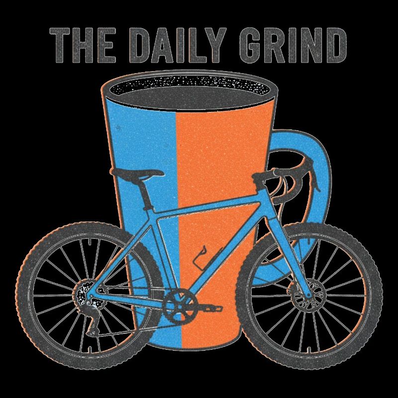 Der tägliche Grind Risograph Fahrrad Kaffeekunst