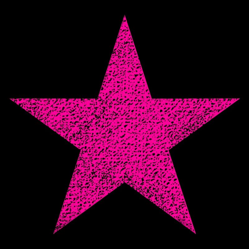 Pink star with texture