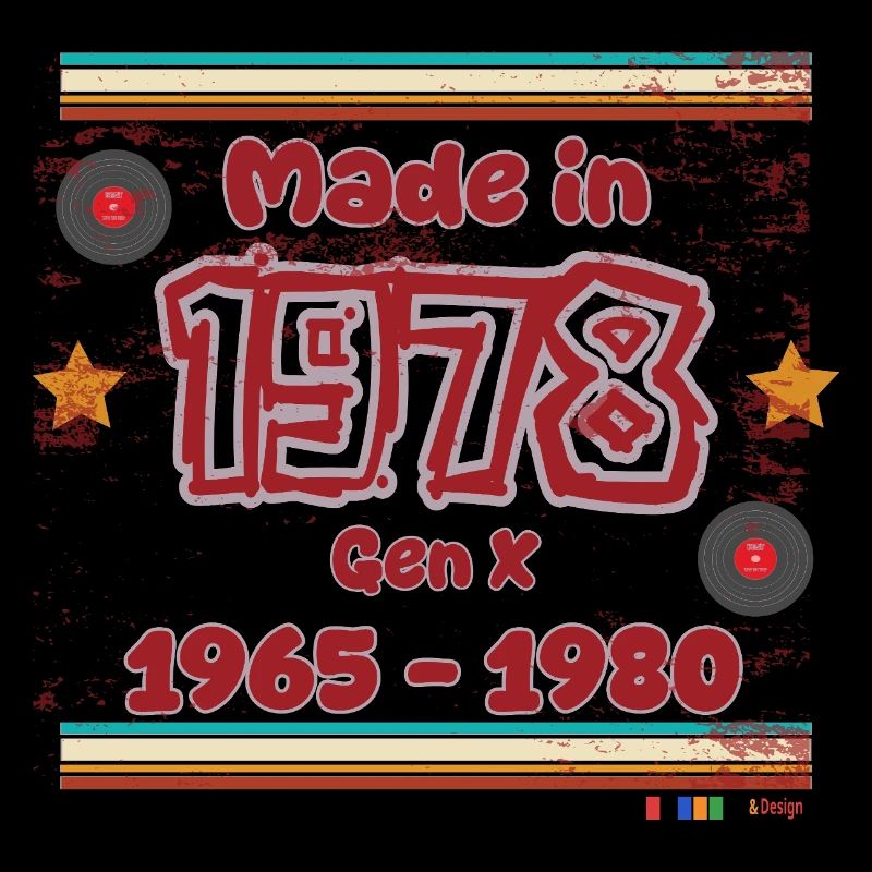 Design rétro de la génération des années 70