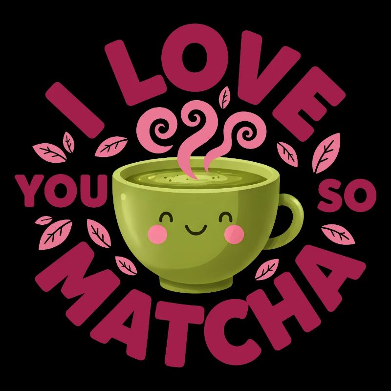 I Love You So Matcha Funny Green Tea Lover