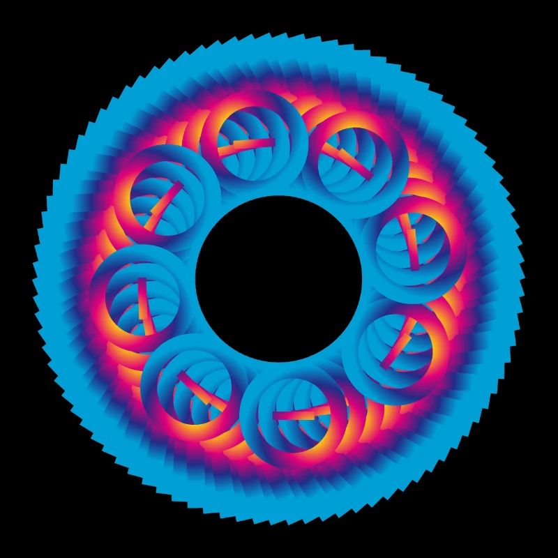 Cercle de pignons coloré