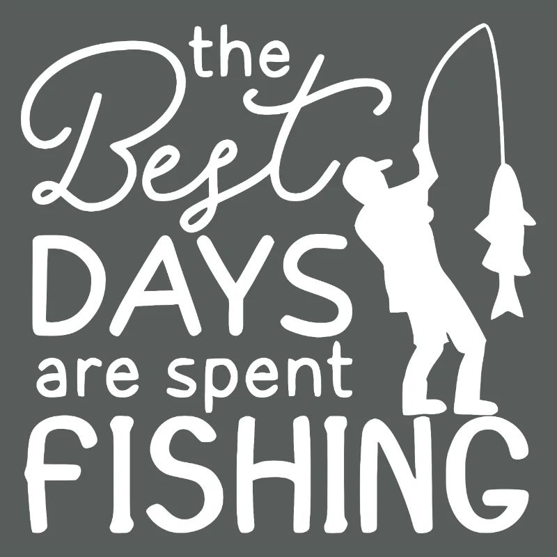 Citation de pêcheur Silhouette Design